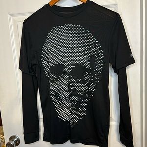 Kids Gap Fit Dry skeleton long sleeve shirt